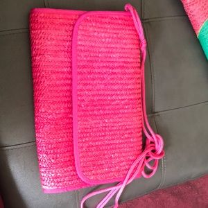 Vintage straw purse